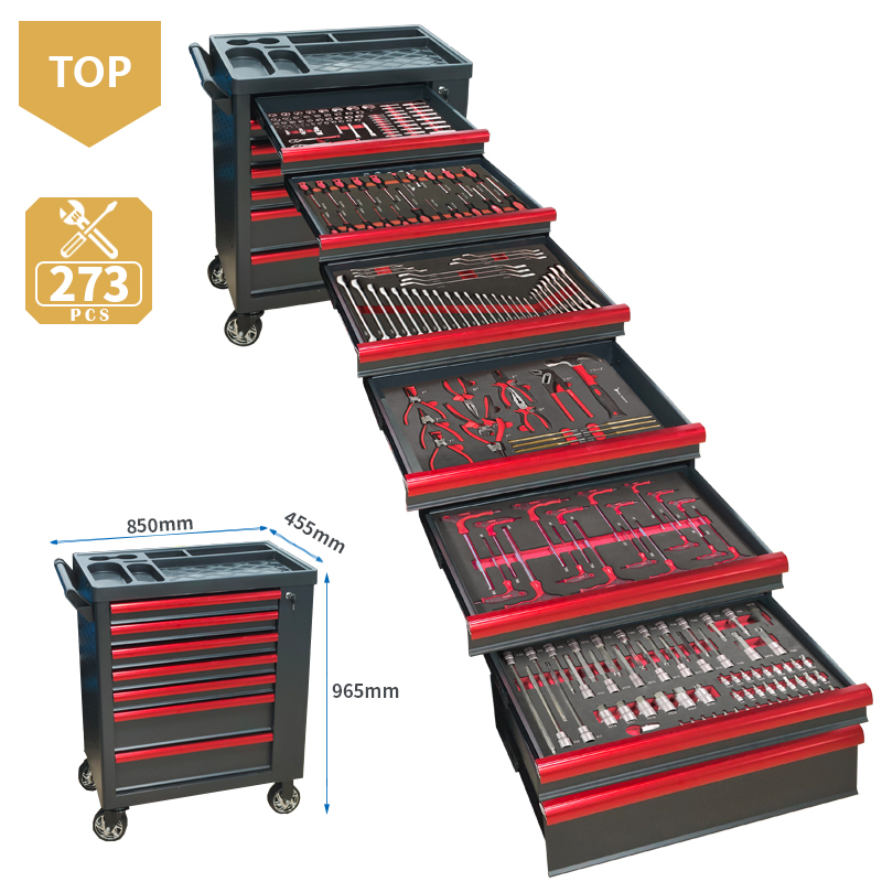 Tools Set Workshop - عربة أدوات بـ 7 أدراج مع