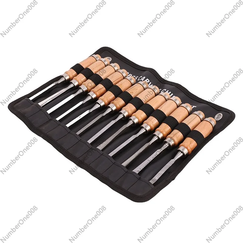 Chisel Set Wood - مجموعة أدوات نحت الخشب 12 قطعة،