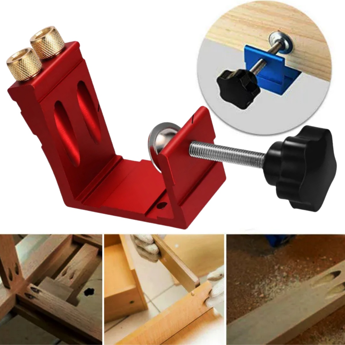 Pocket Hole Jig - مجموعة واحدة من أدوات فتحات الجيب