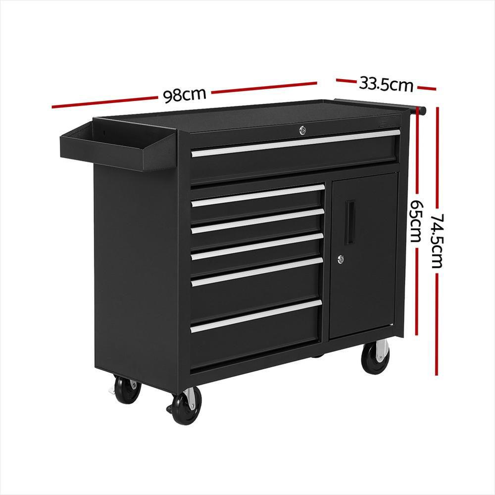 خزانة أدوات بـ 6 أدراج مع عجلا - مراجعة Tools Box For Workshop وسعره