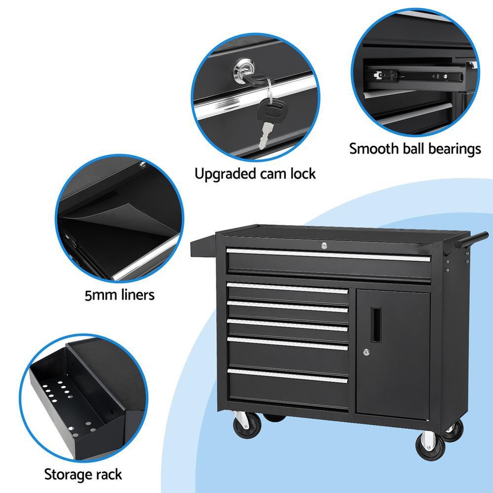 خزانة أدوات بـ 6 أدراج مع عجلا - مراجعة Tools Box For Workshop وسعره