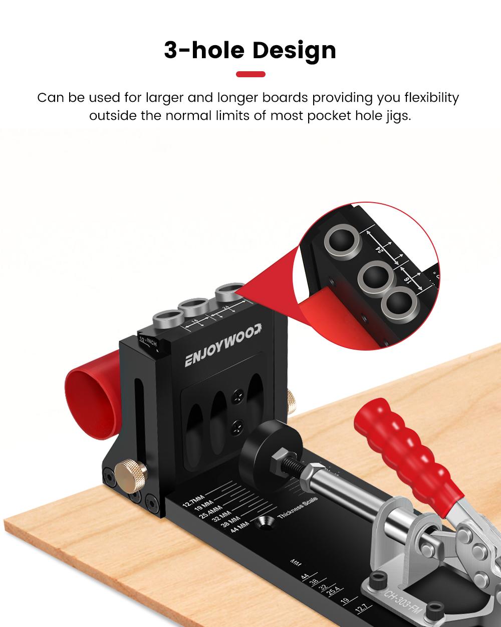 Joynoyjoy-wood-Doweling Jig ،  - مراجعة Pocket Hole Jig وسعره