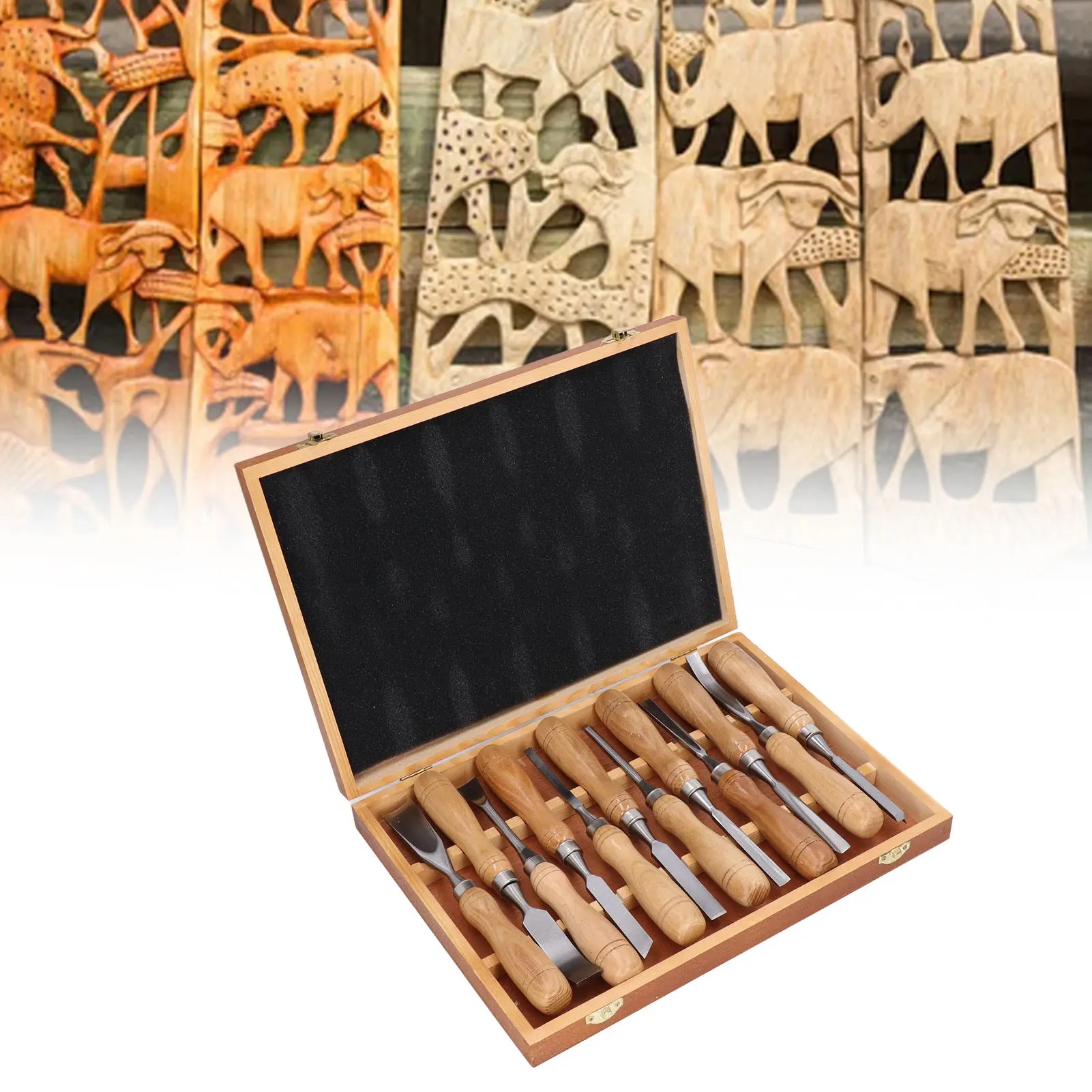مجموعة أدوات نحت الخشب 12 قطعة - مراجعة Chisel Set Wood وسعره