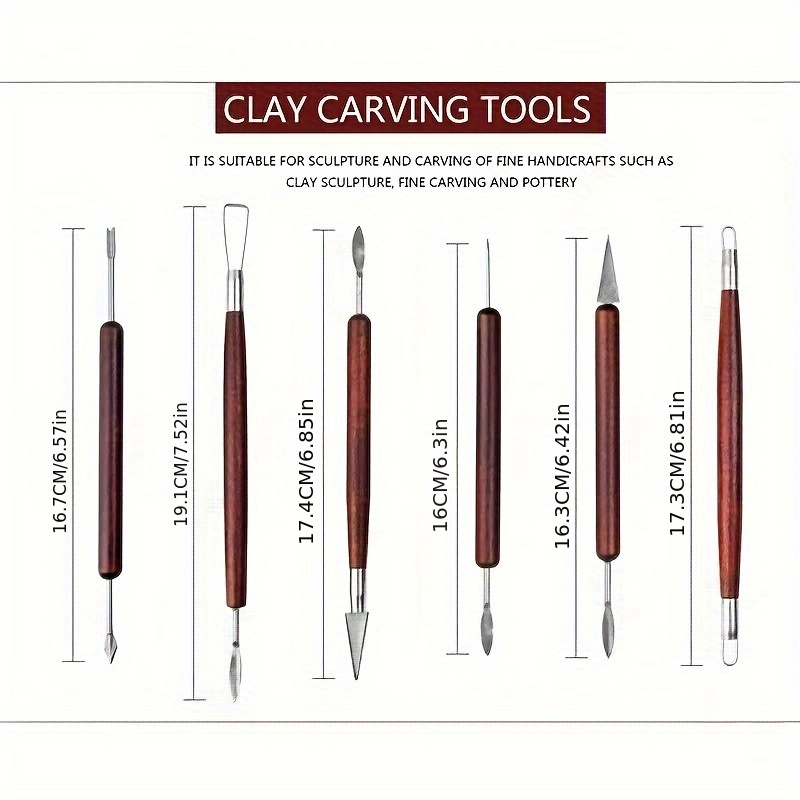 6 قطعة أداة النحت الفخار الخشب - مراجعة Chisel Set Wood وسعره