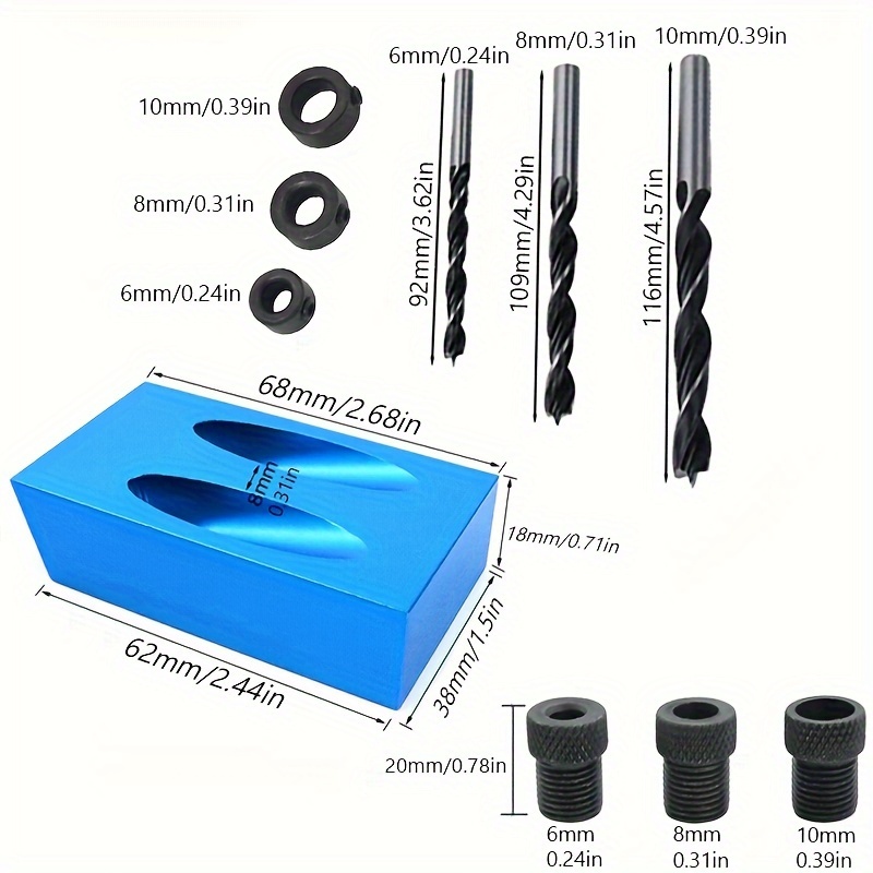 طقم أدوات حفر وفتح الثقوب الما - مراجعة Pocket Hole Jig وسعره