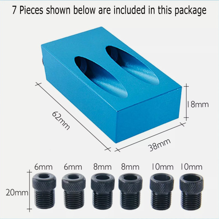 طقم أدوات حفر ثقوب الجيب 14 قط - مراجعة Pocket Hole Jig وسعره