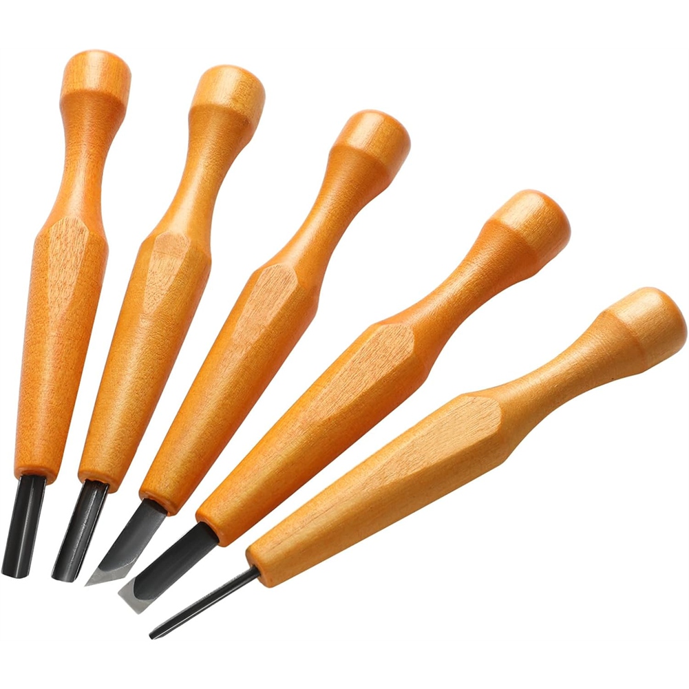 5 قطع من أدوات نحت Linocut مجم - مراجعة Chisel Set Wood وسعره