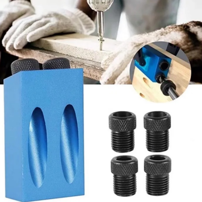 طقم أدوات نجارة لعمل ثقوب الجي - مراجعة Pocket Hole Jig وسعره