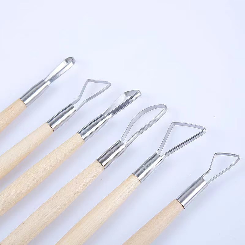 6 قطعة مقبض خشبي الشمع الفخار  - مراجعة Chisel Set Wood وسعره